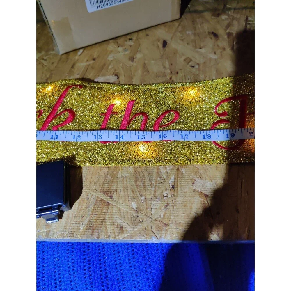 LED Deck the Halls Ribbon